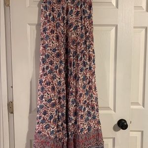 Printed maxi skirt